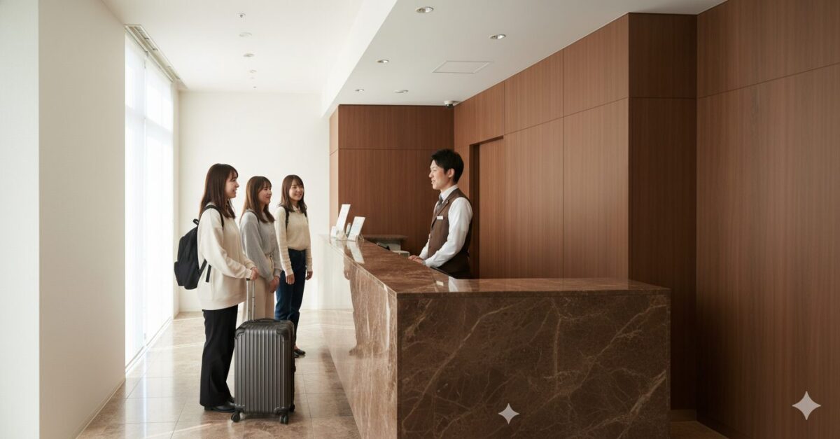 ホテルをチェックアウトする時なんて言う？テンプレ例文集